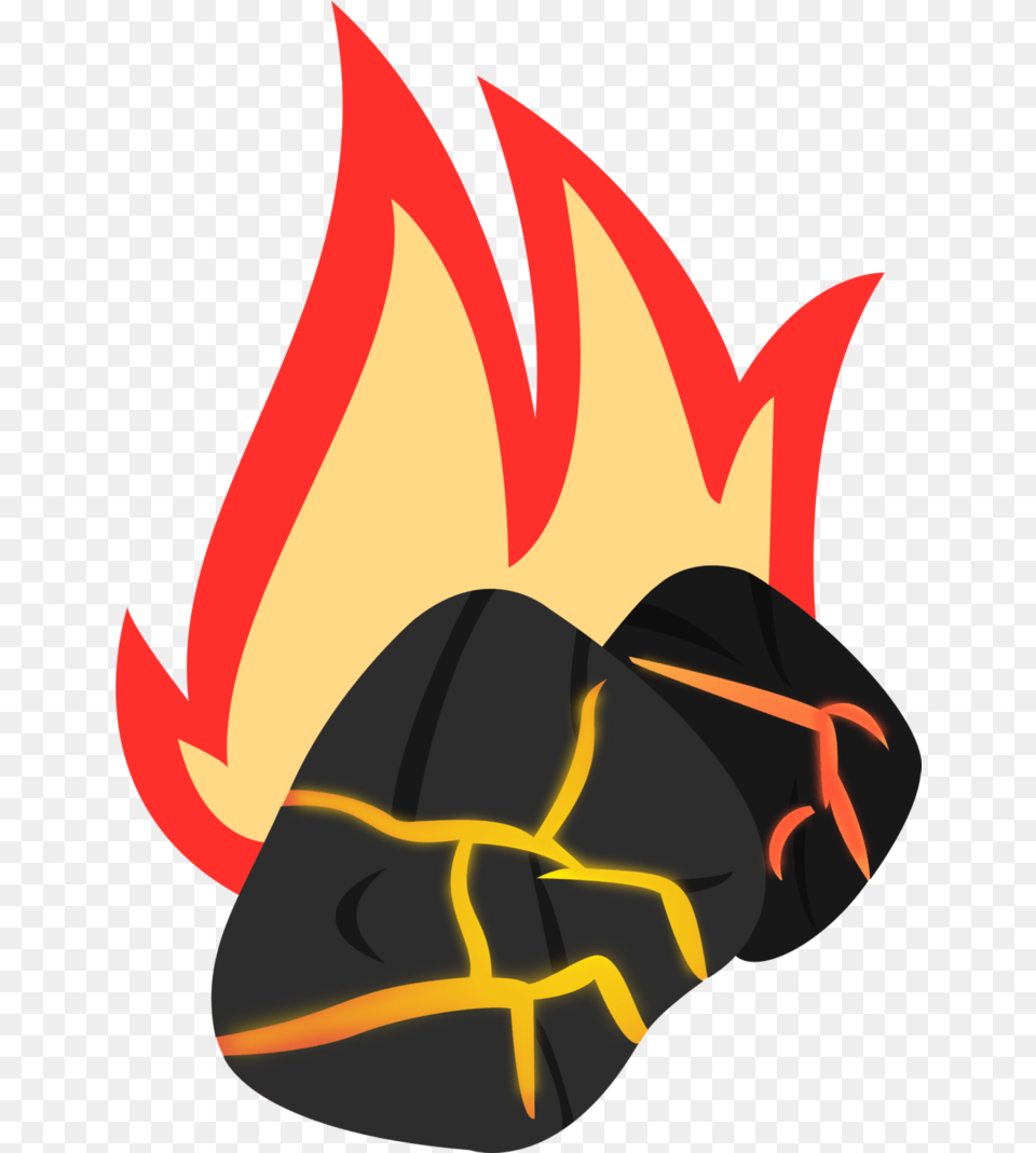 Ember Clipart Mlp Cutie Mark Rock, Fire, Flame, Ammunition, Grenade Free Png