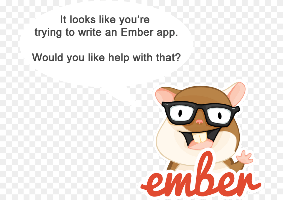 Ember Js Clippy Js Frameworks Logos, Book, Comics, Publication, Wildlife Free Png Download