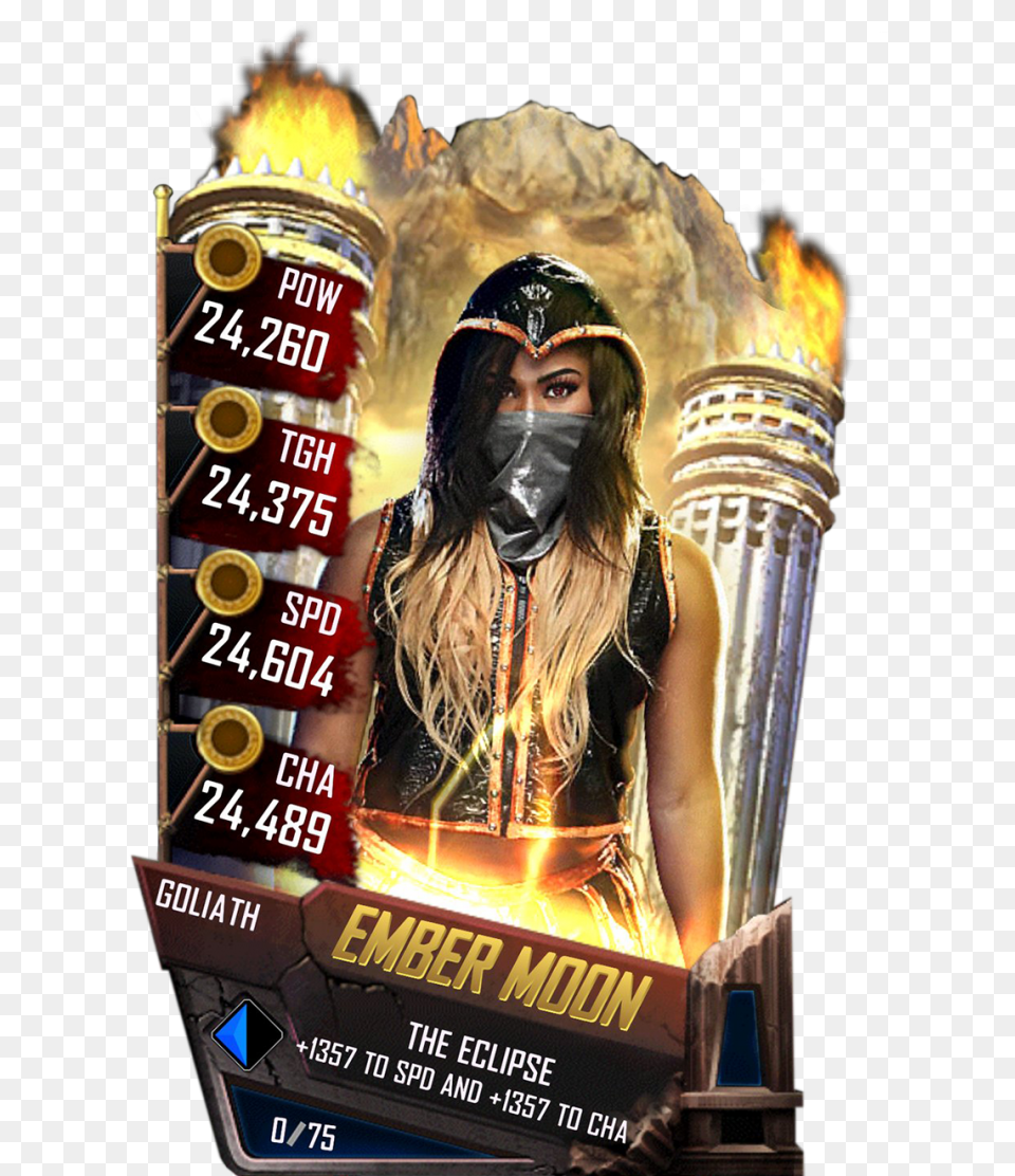 Ember Moon Alexa Bliss Wwe Supercard Goliath, Advertisement, Poster, Adult, Female Free Png