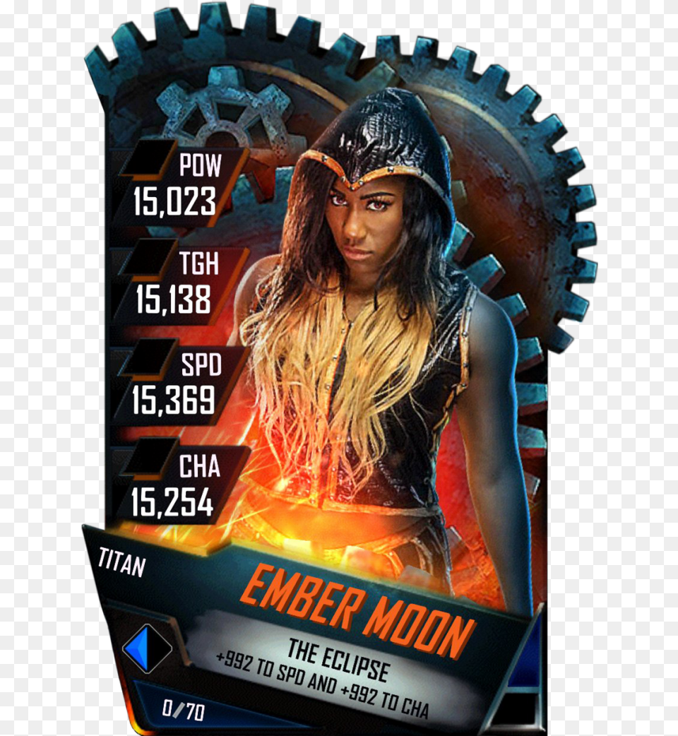 Ember Moon Wwe Sasha Banks Cards, Advertisement, Poster, Adult, Person Free Png Download