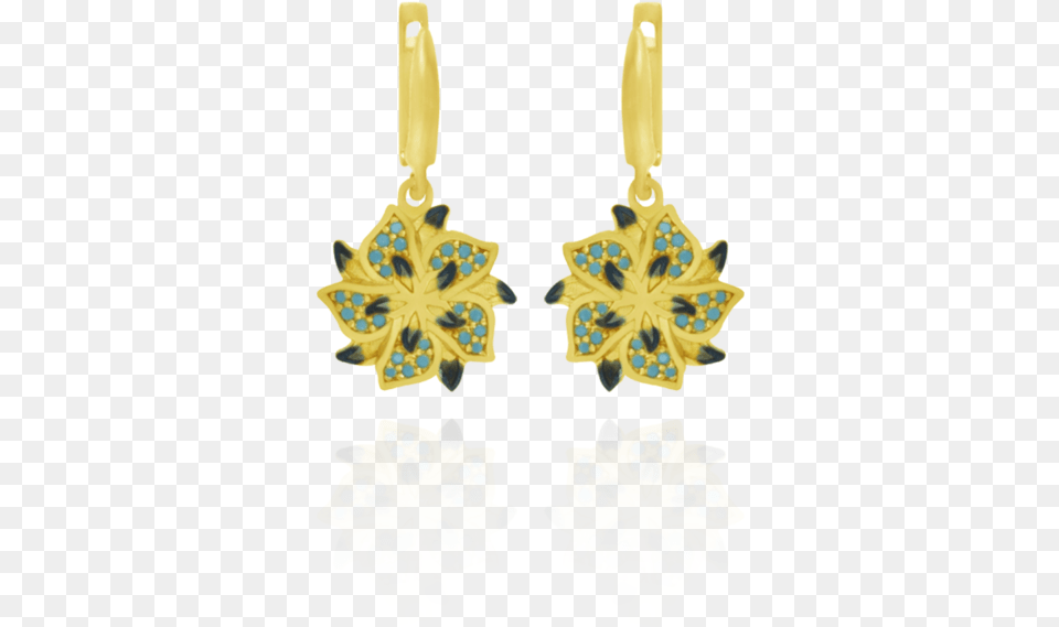 Ember Star Flower With Sparkling Blue Accents Earrings Karina Ariana Ember Star Flower With Sparkling Blue, Accessories, Earring, Jewelry, Gemstone Free Png