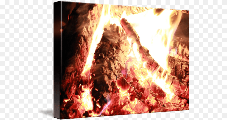 Embers By Joshua Bartman Flame, Bonfire, Fire, Fireplace, Indoors Free Png Download