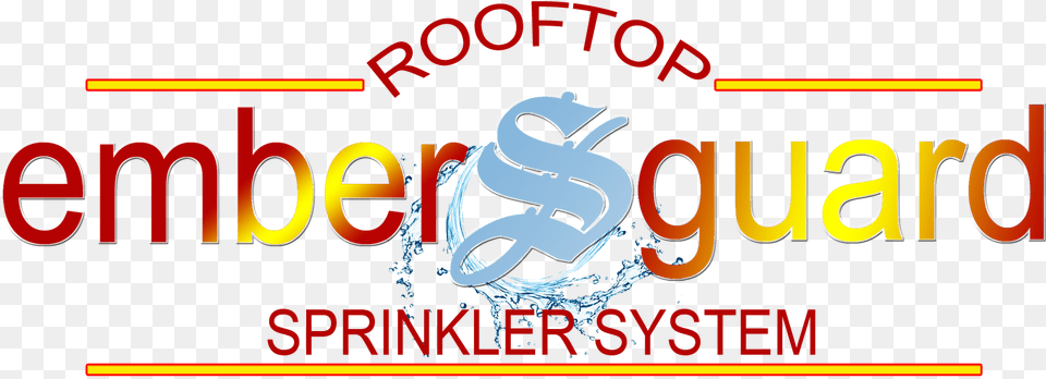 Embers Guard Rooftop Sprinkler System Graphic Design, Logo Free Png