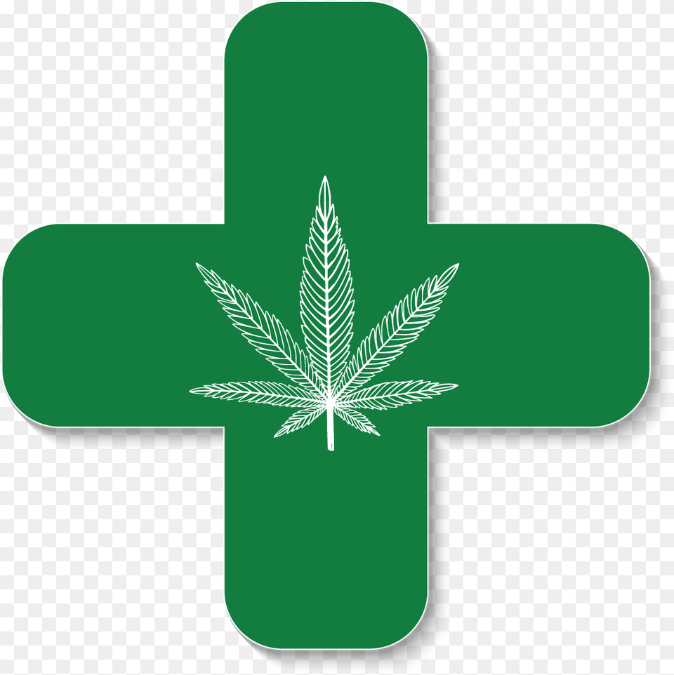 Emblem, Green, Leaf, Plant, Cross Png