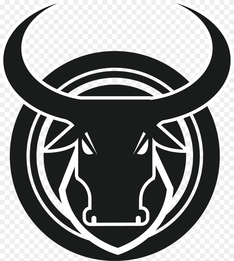 Emblem, Animal, Bull, Mammal, Stencil Png Image