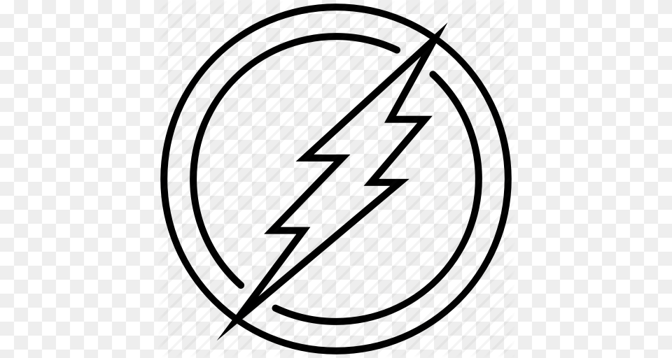 Emblem Flash Lightning Sign Superhero The Icon, Text Free Png Download