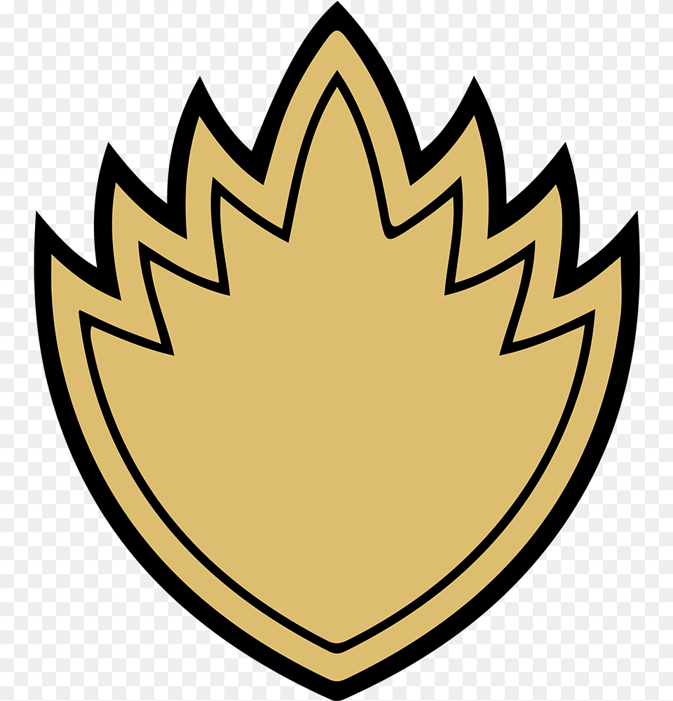 Emblem Guardians Of The Galaxy Ravagers Logo, Leaf, Plant, Symbol, Gold Free Transparent Png
