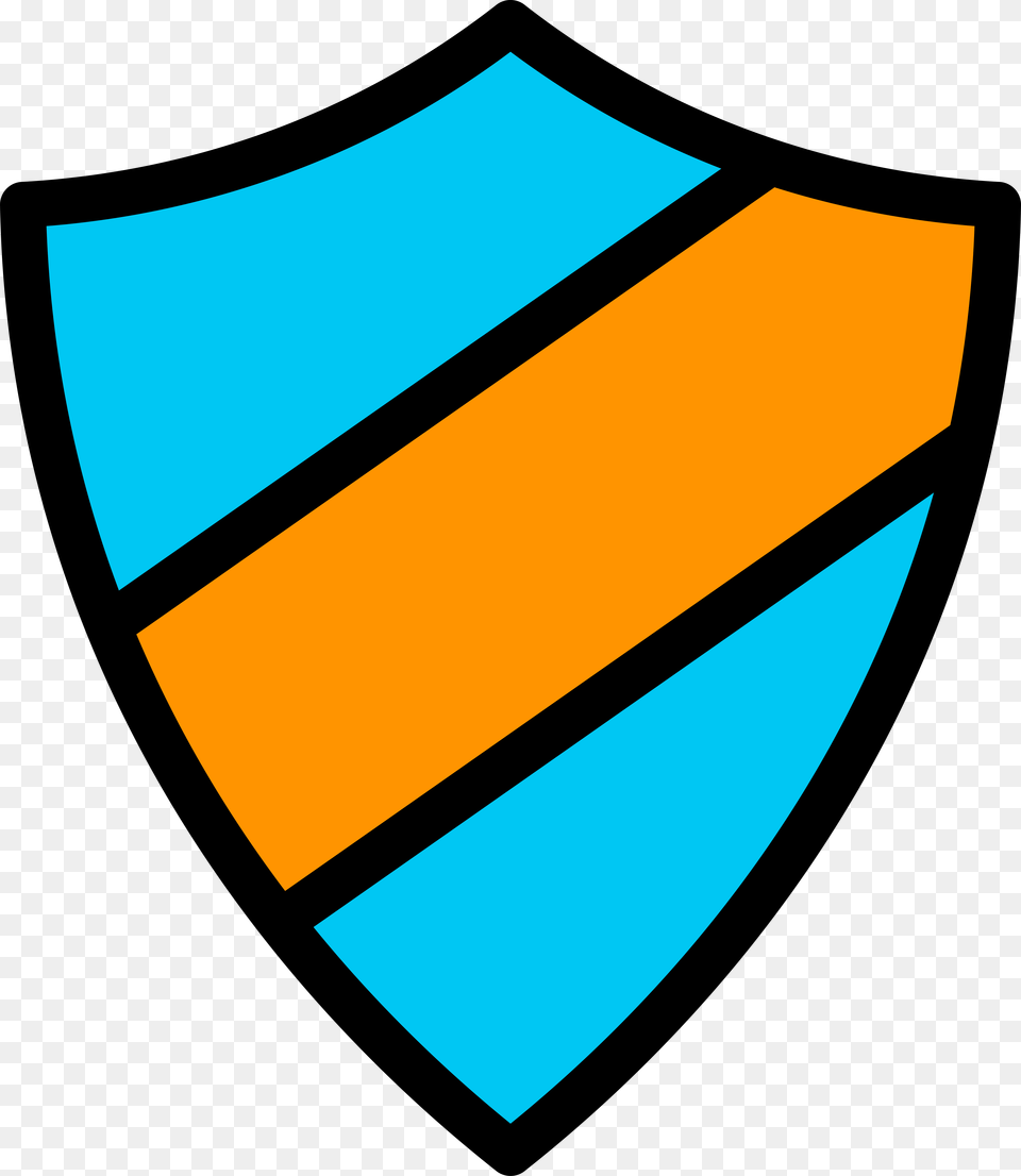 Emblem Icon Light Blue Orange, Armor, Shield Free Png Download
