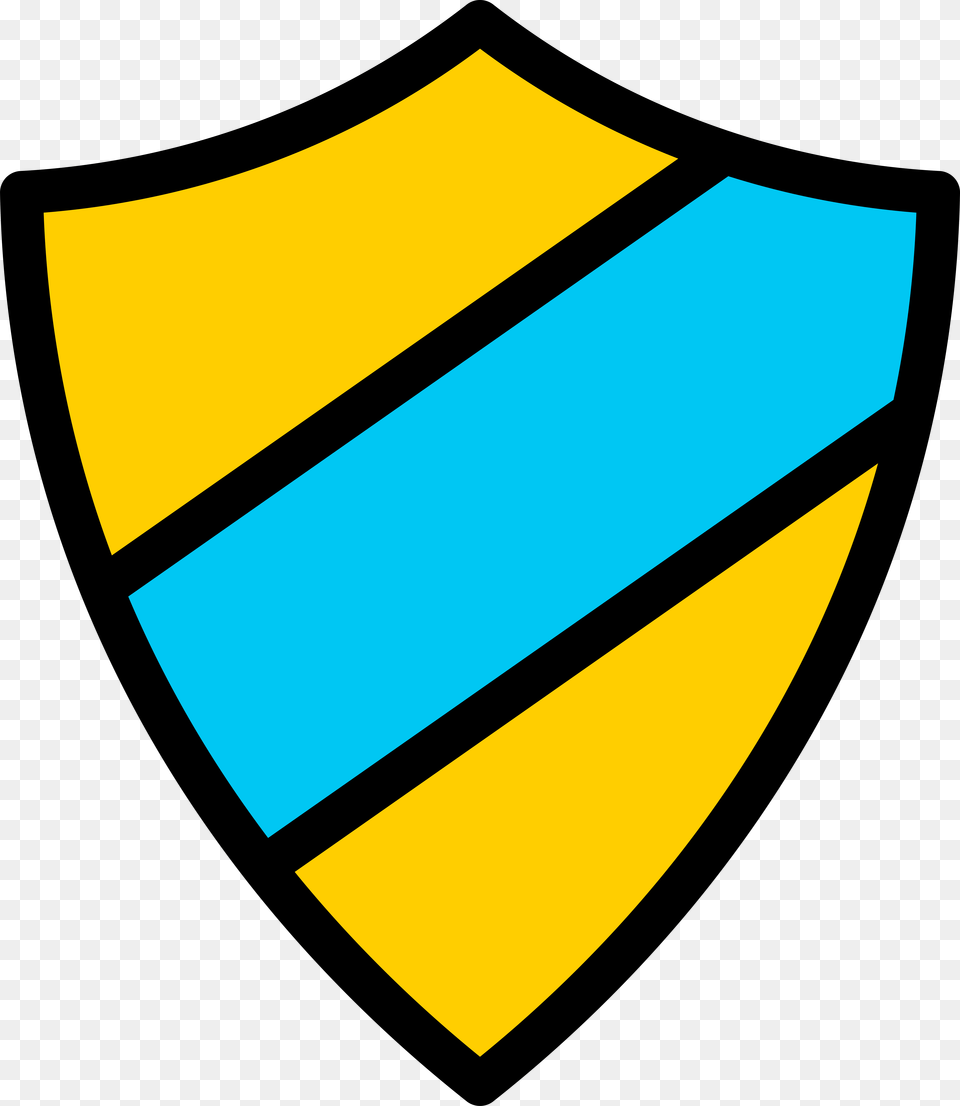 Emblem Icon Yellow Light Blue, Armor, Shield, Blackboard Png Image