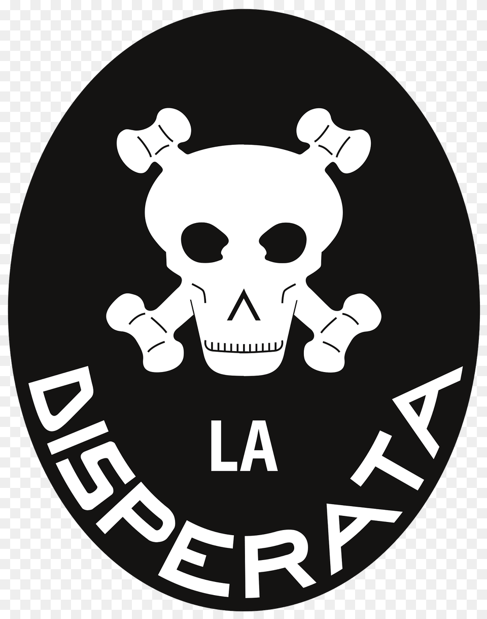 Emblem La Disperata Clipart, Stencil, Logo, Face, Head Png Image