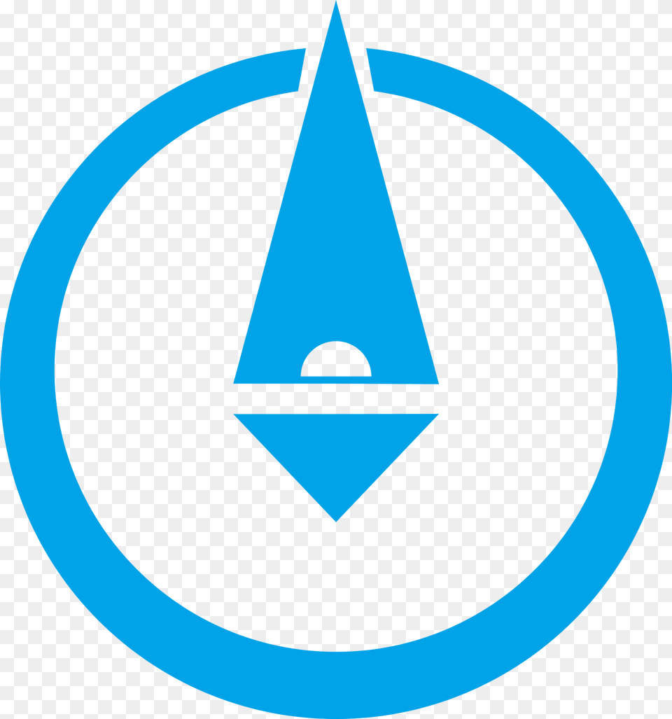 Emblem Of Abuta Hokkaido Clipart, Triangle, Logo Free Png Download