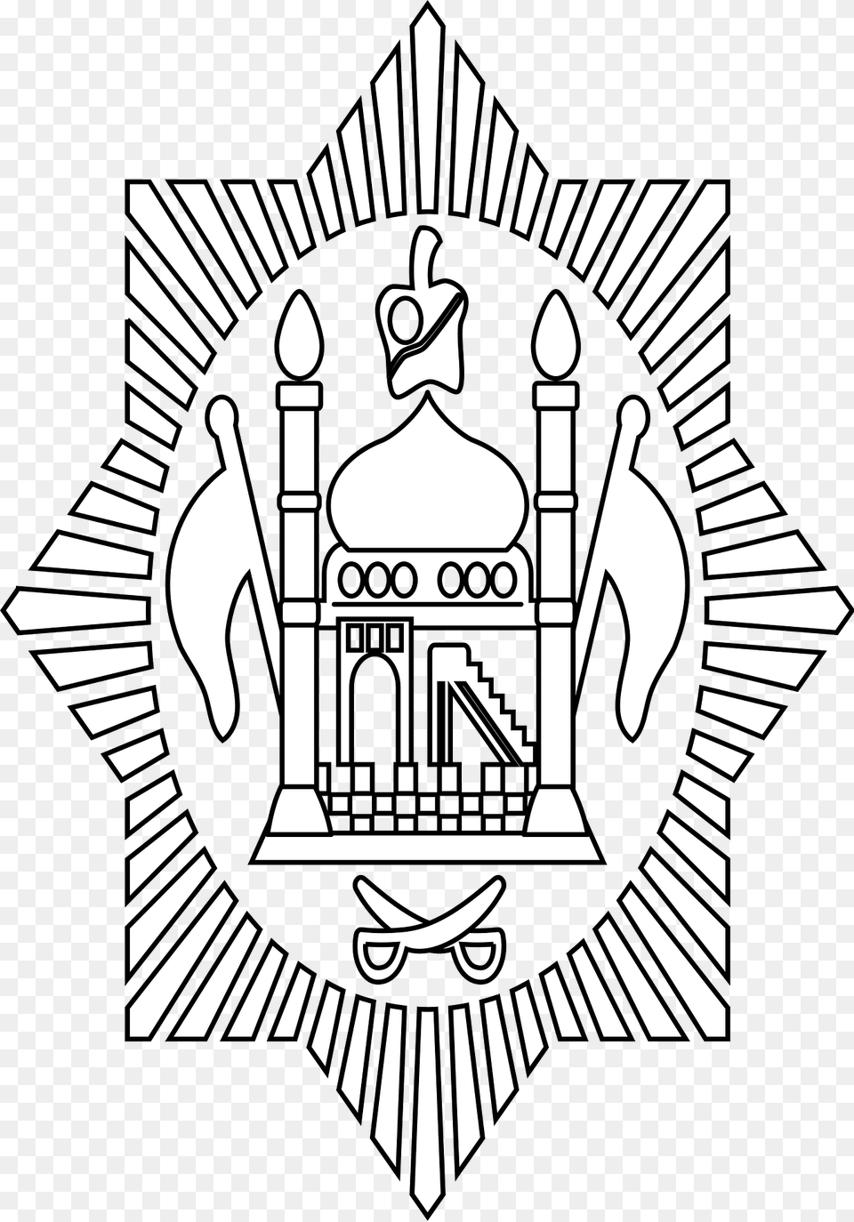 Emblem Of Afghanistan 1919 1928 Oval Clipart, Symbol, Logo Free Png Download