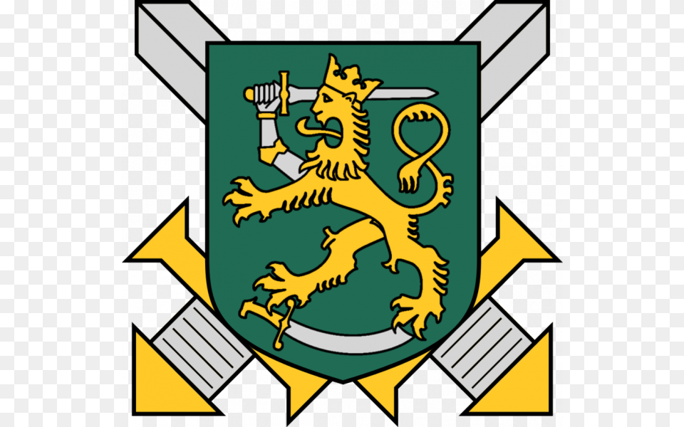 Emblem Of Brandholmer Military Finnish Army Emblem, Symbol, Animal, Dinosaur, Reptile Png