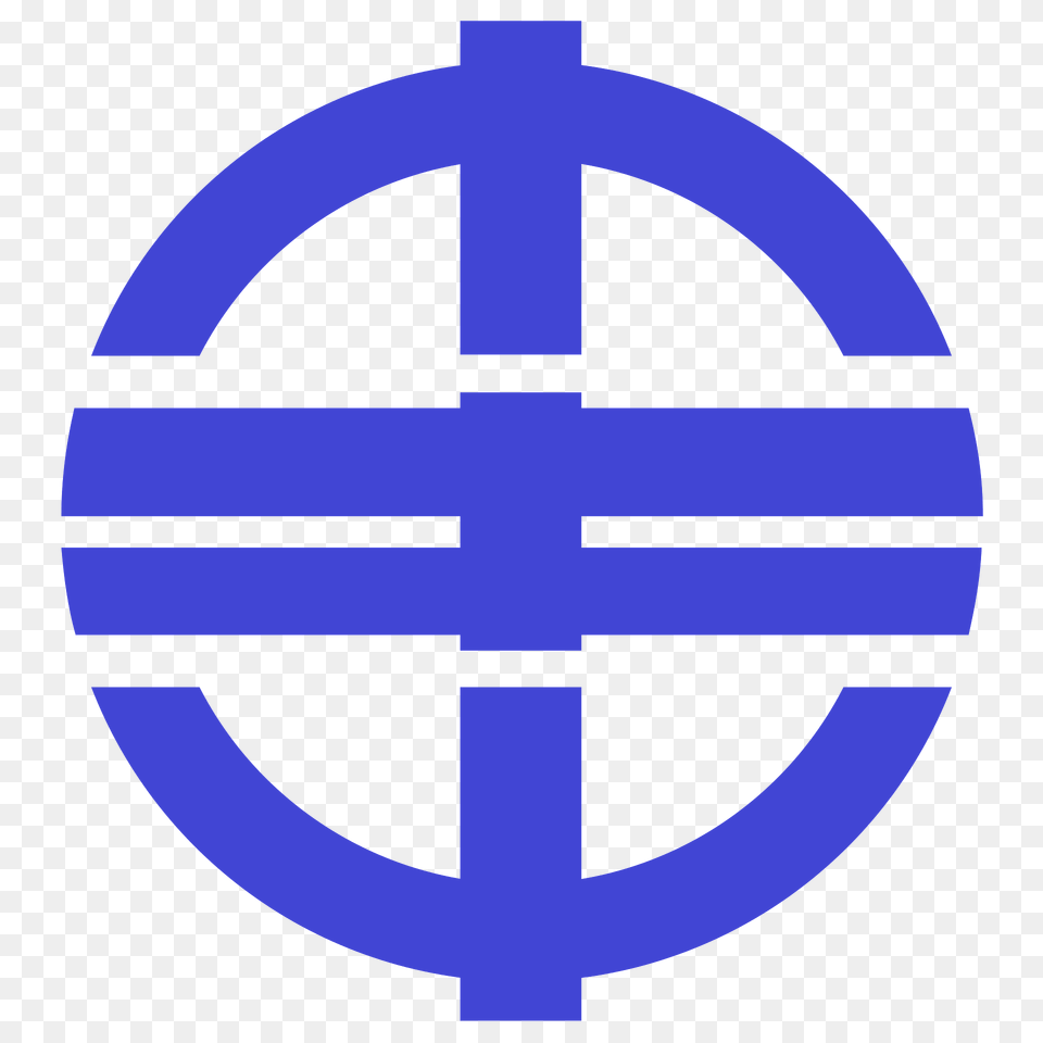 Emblem Of Ikina Ehime Clipart, Symbol, Cross, Logo Png Image
