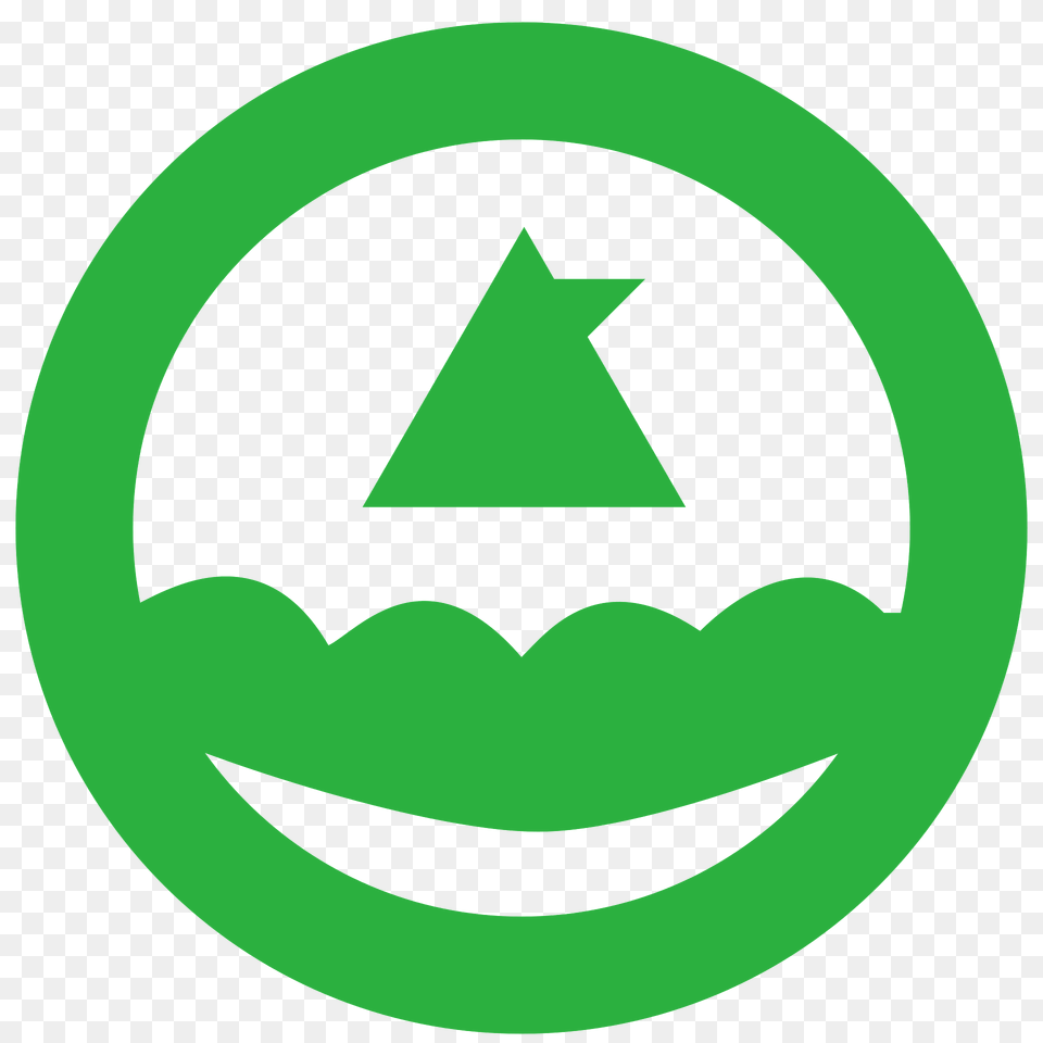 Emblem Of Kamiishizu Gifu Clipart, Green, Logo, Symbol, Disk Free Png Download