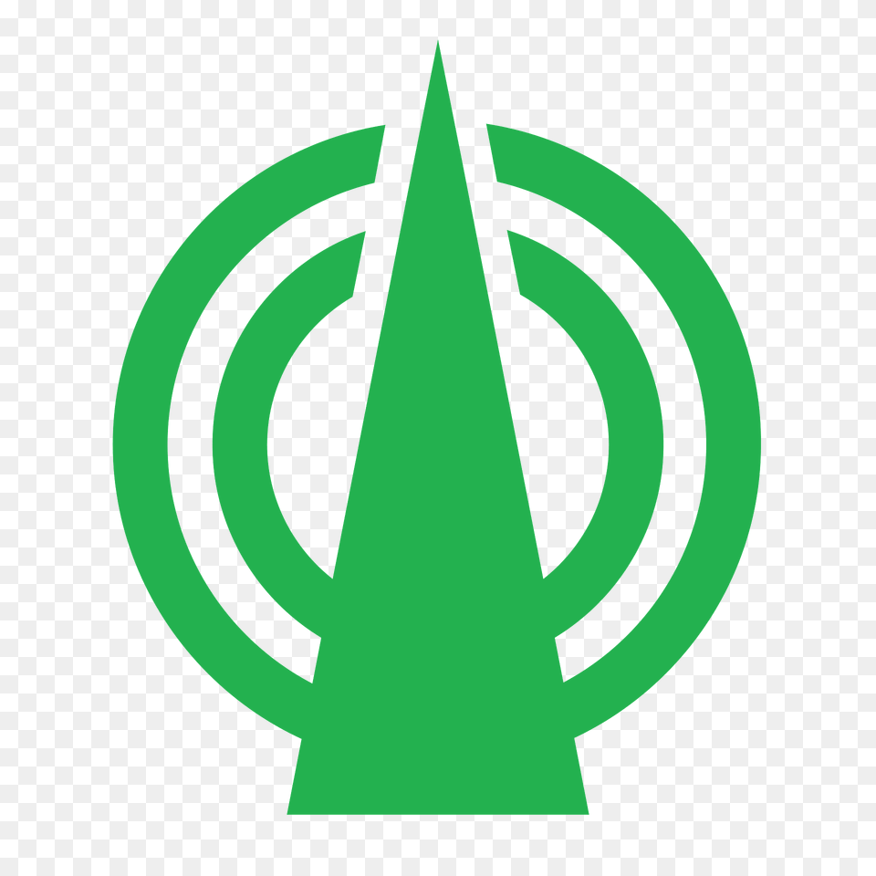 Emblem Of Kisa Hiroshima Clipart, Green, Triangle, Dynamite, Weapon Free Transparent Png