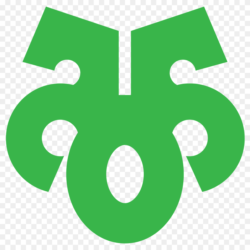 Emblem Of Kitagata Gifu Clipart, Green, Symbol, Number, Text Png