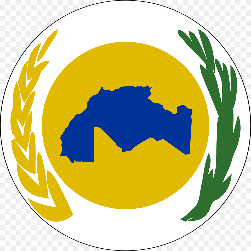Emblem Of Maghreb Clipart, Logo, Symbol, Disk Png Image