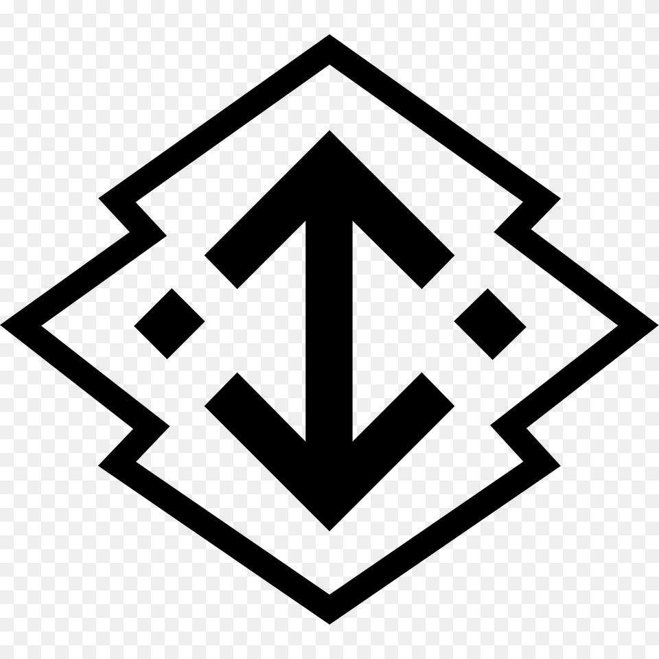 Emblem Of Matsudaira Aichi Clipart, Symbol, Weapon, Road Sign, Sign Free Png Download