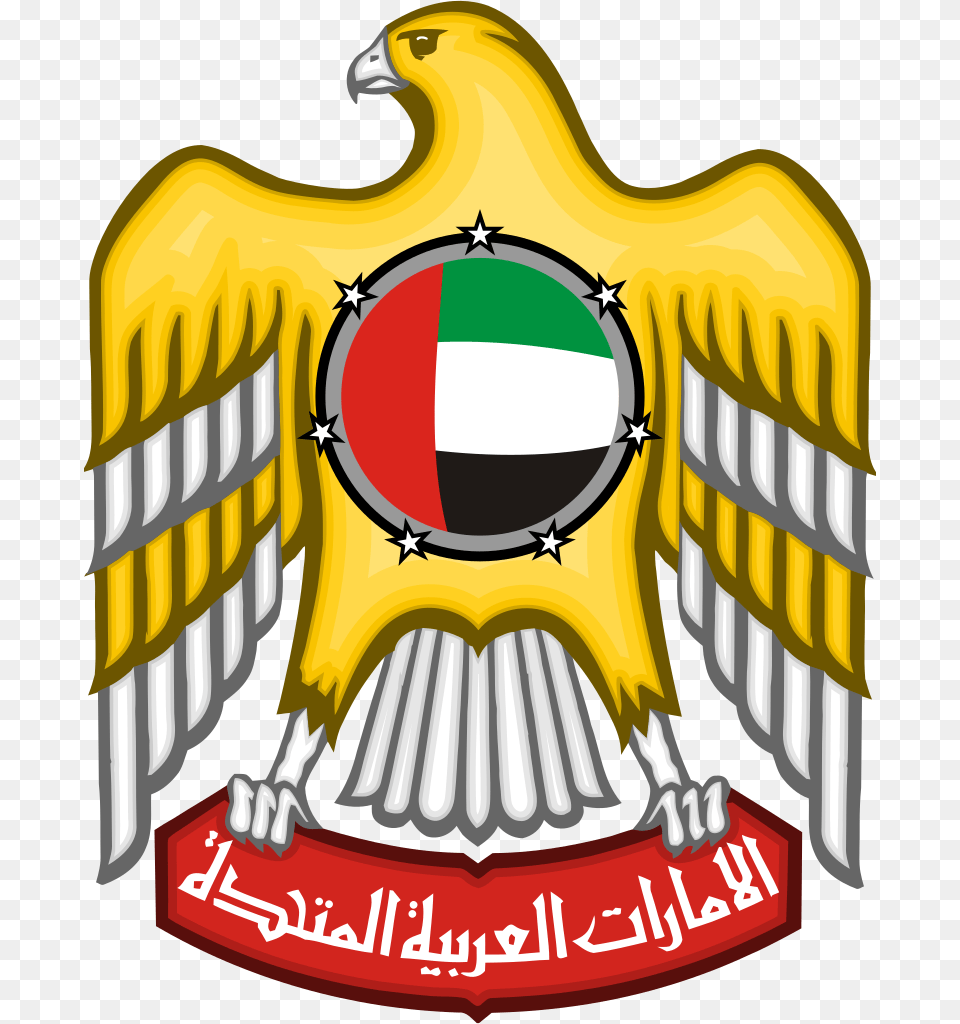 Emblem Of The United Arab Emirates, Symbol, Logo, Animal, Bird Free Png Download