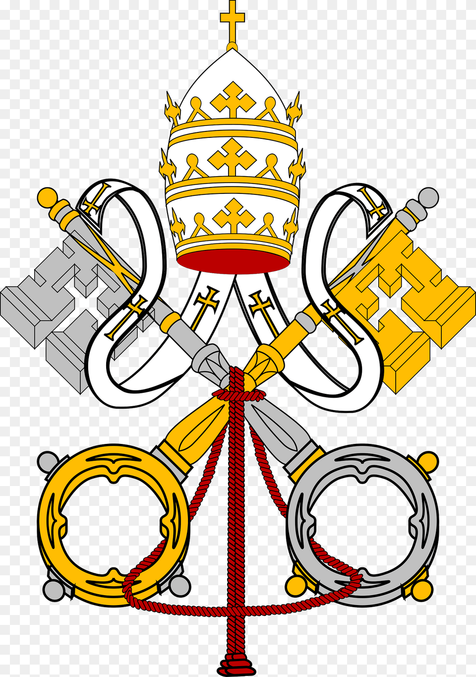 Emblem Of Vatican City State Clipart, Bulldozer, Machine Free Png Download