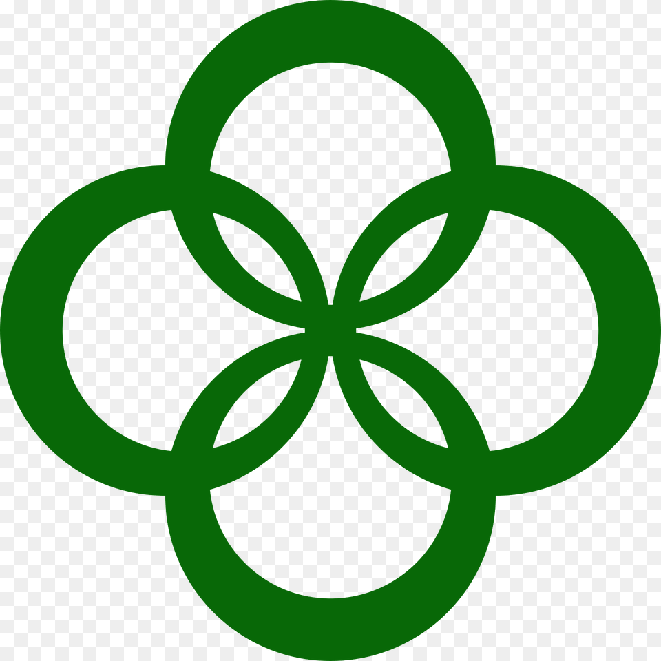 Emblem Of Wazuka Kyoto Clipart, Green, Symbol, Recycling Symbol, Ammunition Free Png