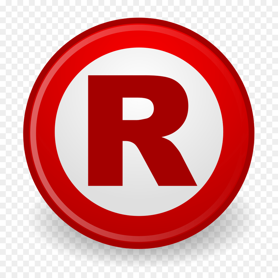 Emblem Registered Trademark, Sign, Symbol, Road Sign Png