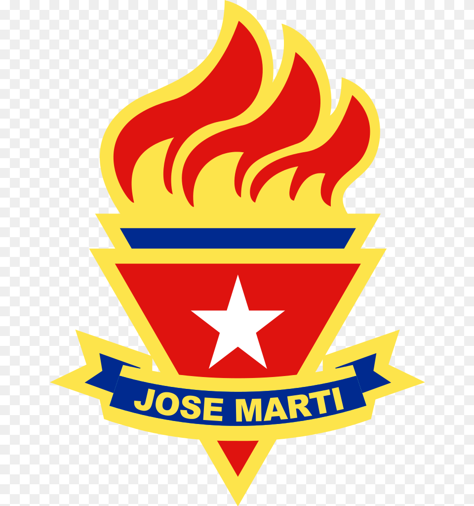 Emblema Pioneros Cuba Organizacin De Pioneros Jos Mart, Logo, Symbol, Dynamite, Weapon Free Transparent Png
