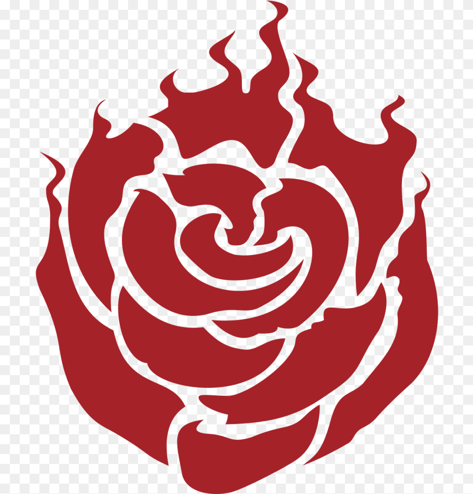 Emblems Symbols And Anime Rwby Ruby Rose Rwby Ruby Rose Emblem, Flower, Plant, Person Png Image