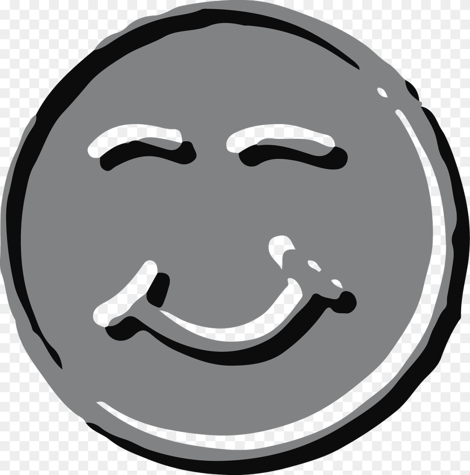 Embossed Emoji Too Happy Emoji, Stencil, Face, Head, Horseshoe Png Image