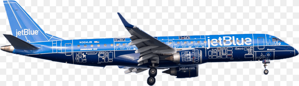 Embraer 195 Blueprint Jetblue, Aircraft, Airliner, Airplane, Flight Png