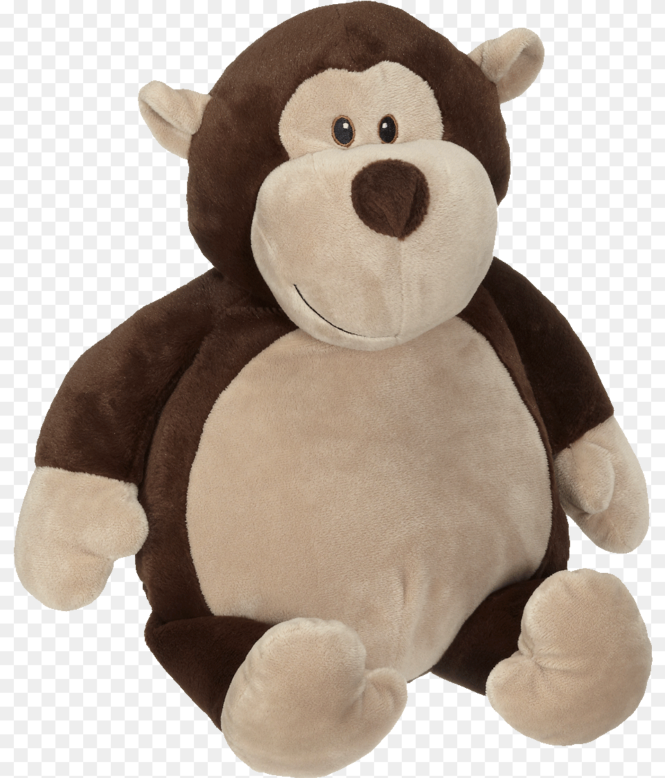 Embroider Buddy Monkey, Plush, Toy, Teddy Bear Free Png Download