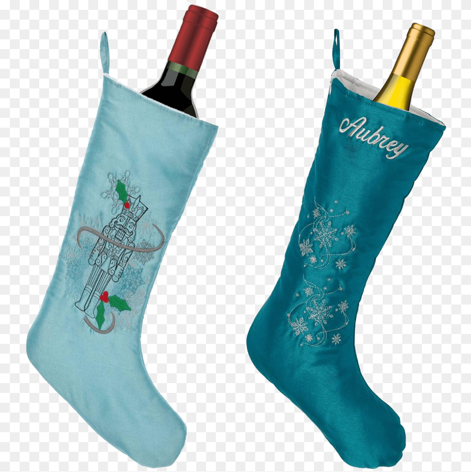 Embroider Buddy Stockings Make Great Wine Sleeves Wine Bottle Vector, Clothing, Hosiery, Sock, Christmas Free Transparent Png