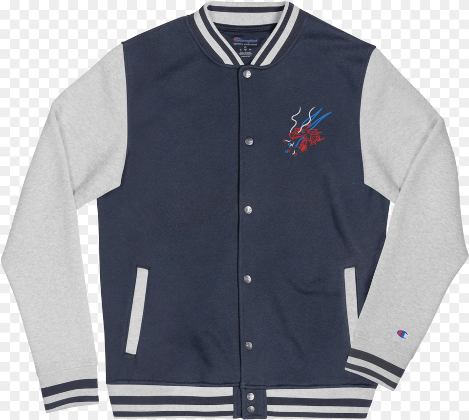 Embroidered Champion Bomber Jacket Japanese Dragon Champion Bomber Jacket, Clothing, Coat, Long Sleeve, Shirt Free Transparent Png