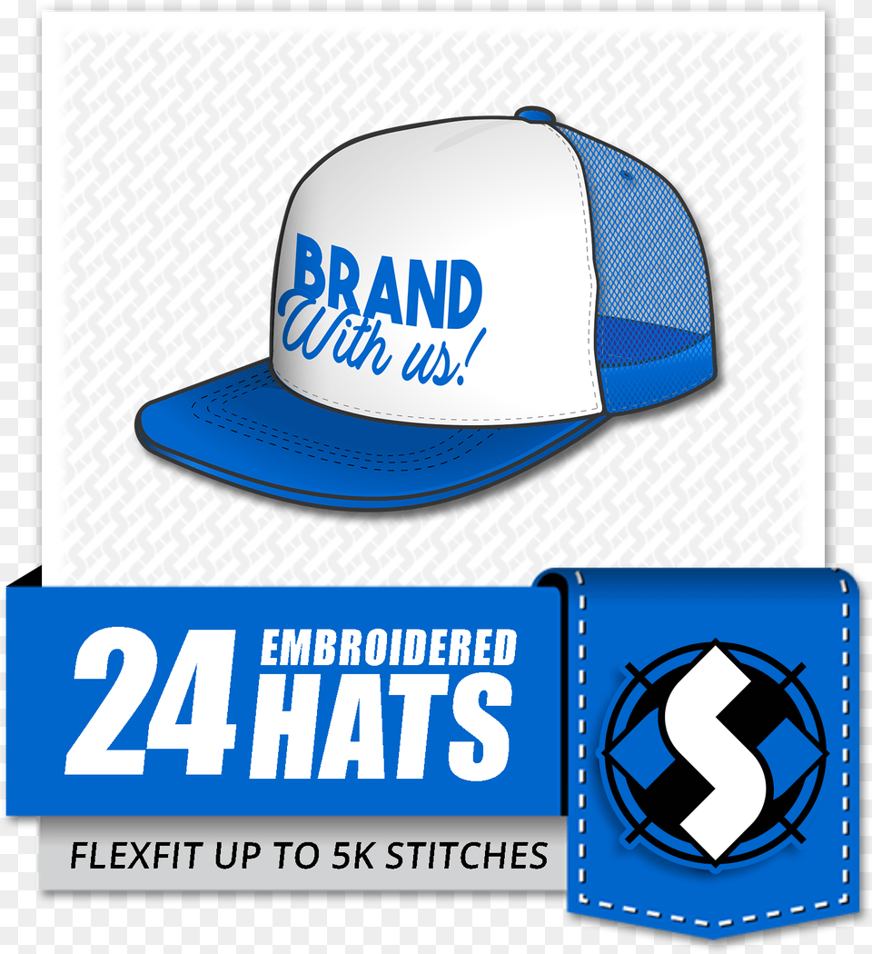 Embroidered Hats For Baseball, Baseball Cap, Cap, Clothing, Hat Free Transparent Png