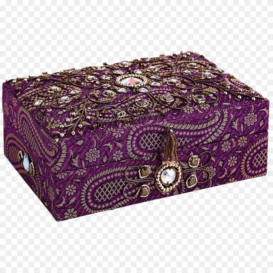 Embroidered Jewelry Box, Pattern, Accessories, Bag, Handbag Png