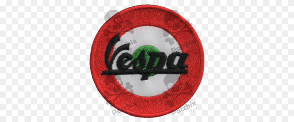 Embroidered Patch Vespa Logo Embroidery, Badge, Symbol, Sign Free Transparent Png