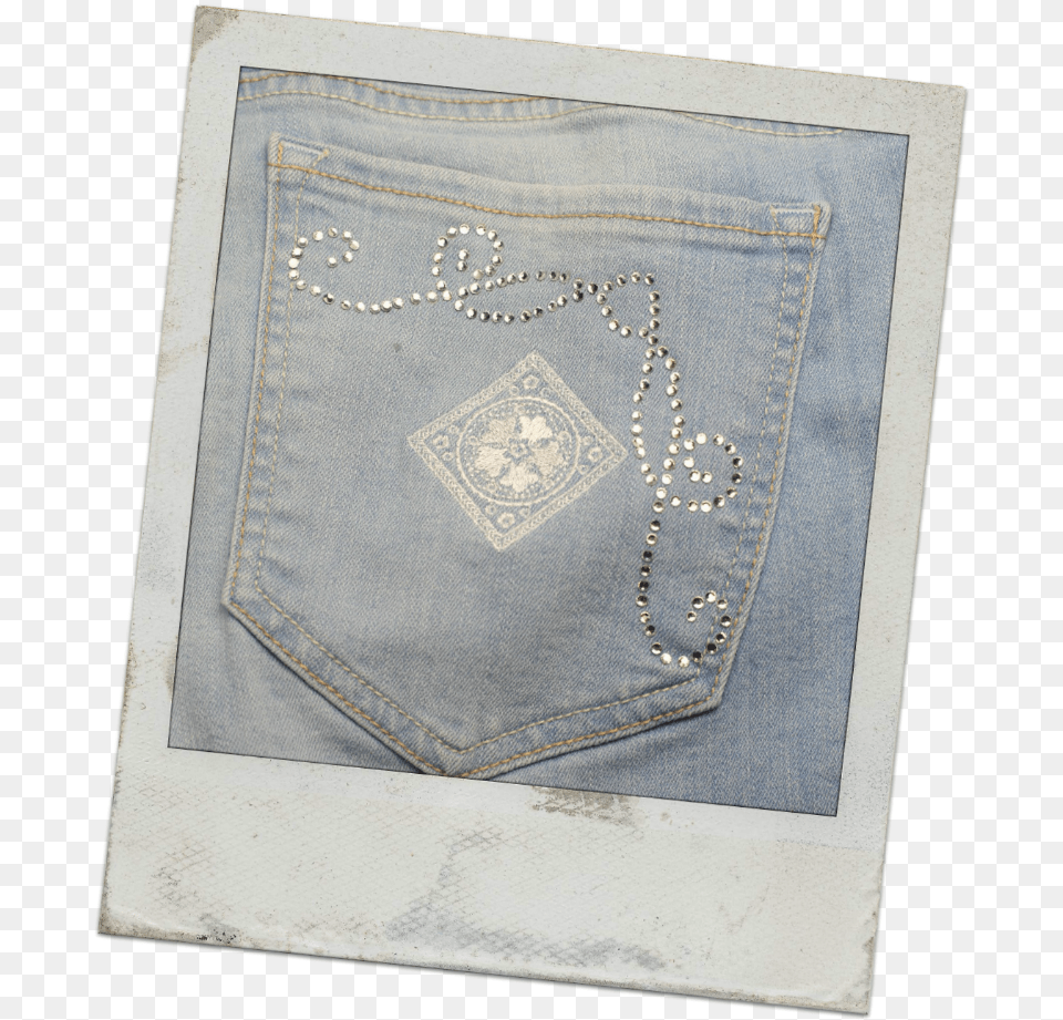 Embroidered Pocket Pocket Embroidery On Denim, Clothing, Jeans, Pants, Accessories Free Png Download