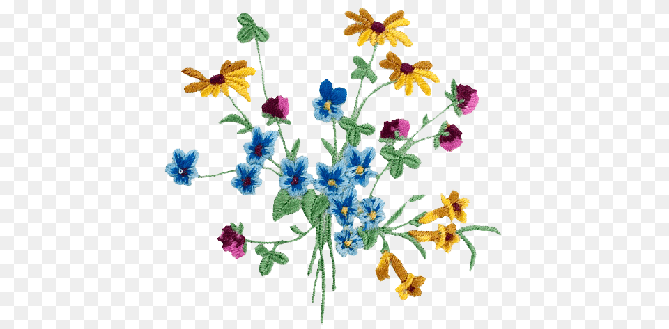 Embroidery, Pattern, Plant, Stitch, Flower Free Png Download