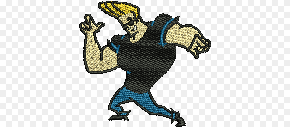 Embroidery Johnny Bravo, Electronics, Hardware, Person Free Png