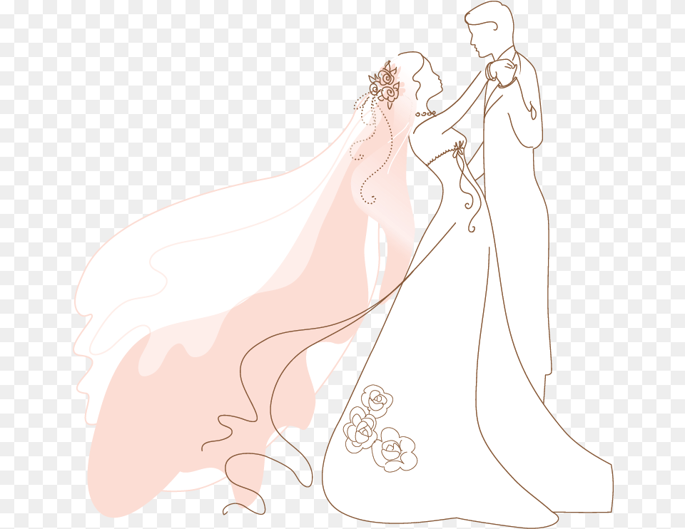 Embroidery Pattern Of Line Drawings Hand Embroidery Bride Pattern, Formal Wear, Clothing, Dress, Fashion Png