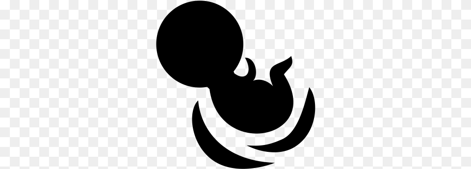 Embryo By Muhammad Faizal Rahman Hakim From Noun Project Illustration, Gray Png