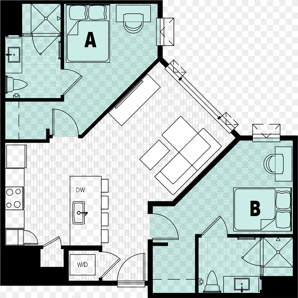 Emerald 1 Juliet Balcony Floor Plan, Diagram, Floor Plan Png