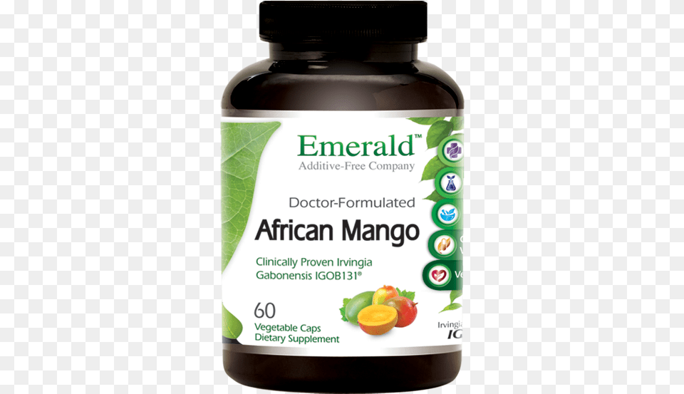 Emerald African Mango Bottle Bitter Melon Supplement, Herbal, Plant, Herbs, Produce Free Png
