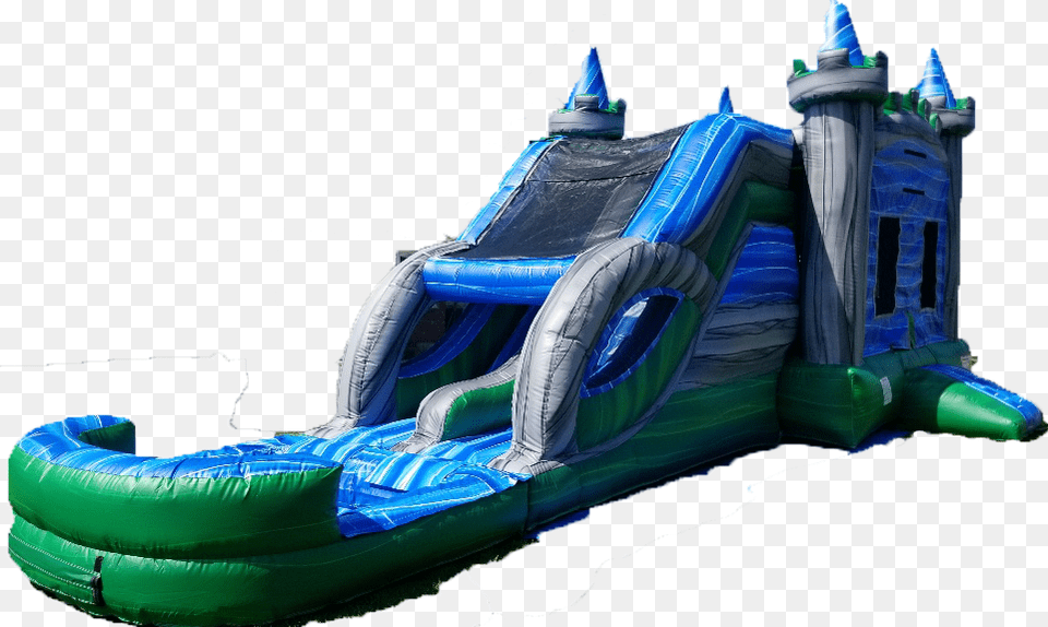 Emerald Castle Water Slide Combo Inflatable, Toy, Boat, Transportation, Vehicle Free Transparent Png