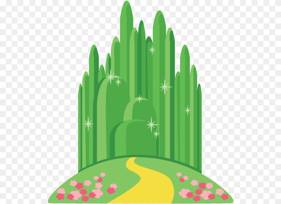 Emerald City Wizard Of Oz Cartoon, Art, Green, Graphics, Grass Free Png Download