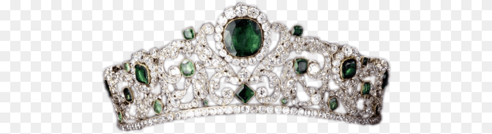 Emerald Diamond Crown U0026 Crownpng Emerald Tiara With Background, Accessories, Jewelry, Gemstone, Locket Free Png