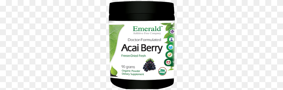 Emerald Labs Freeze Dried Organic Acai Berry Powder Fruitrients Camu Camu 60 Veggie Caps, Herbal, Herbs, Plant, Food Free Png Download