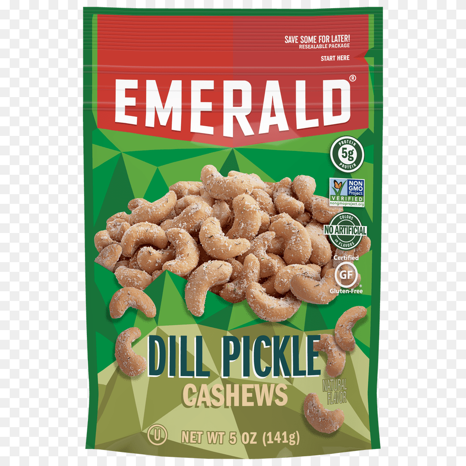 Emerald Nuts Dill Pickle Cashews Oz, Food, Nut, Plant, Produce Free Transparent Png