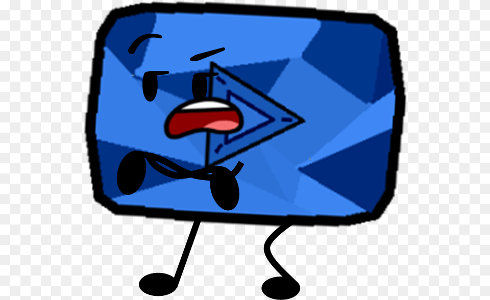 Emerald Play Button But Its Sapphire Pose Youtube Sapphire Play Button, Person, Face, Head Free Png Download